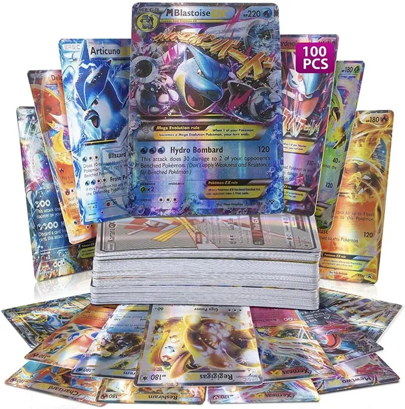 Cartes Pokemon anglaises GX Tag Team Vmax EX Mega brillantes, 20 pièces, Carte de combat, cartes de Collection, jouets, cadeaux pour enfants — image 3