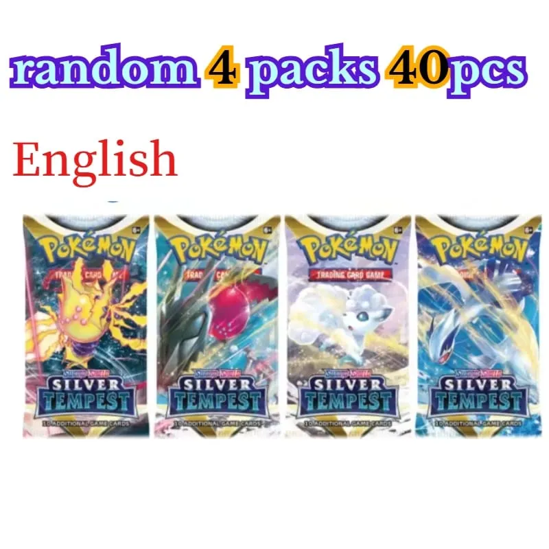 fun 40 Pieces Pokemon Card Pack 4 Sets Sun Moon Violet 151 English Trading Cards Collectible Toys Halloween Gift Fantasy Sci Fi — image 13