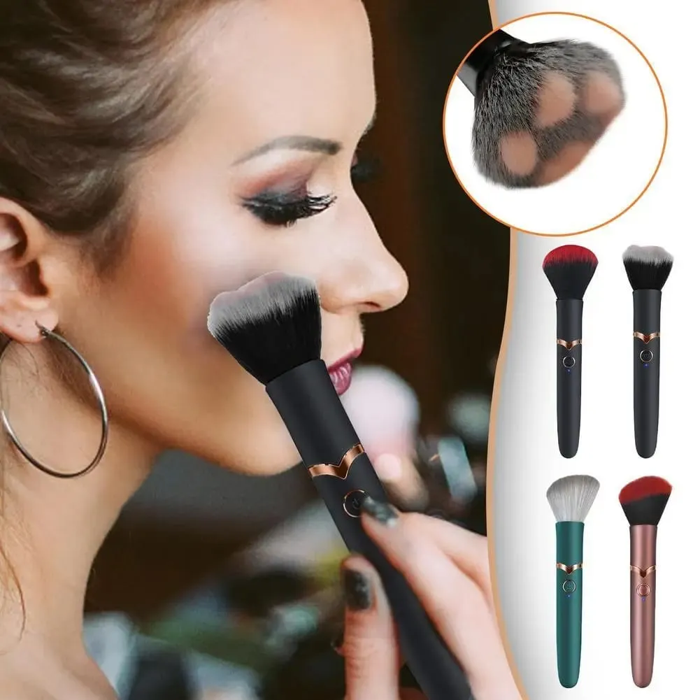 Elektrický štětec na make-up Základní štětec Vibrační štětec na make-up Přenosný dobíjecí kosmetický štětec na detaily Makeup Tools — image 2