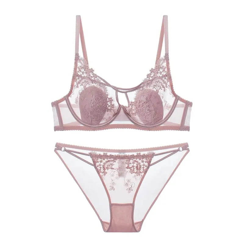 หรูหราภาษาฝรั่งเศสคำลูกไม้ Underwire CROSS Bra ชุดกระต่ายหูถ้วยหรูหราชุดชั้นในเซ็กซี่ผู้หญิงแฟลชขาย — image 8