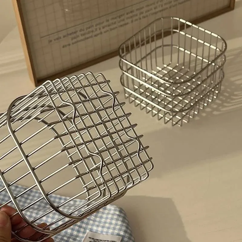 Rustfrit stål Comestic Tools Opbevaringskurv Multi-Purpose Makeup Børster Hudplejeværktøj Parfume Organizer Kosmetisk Sorteringsboks — image 5