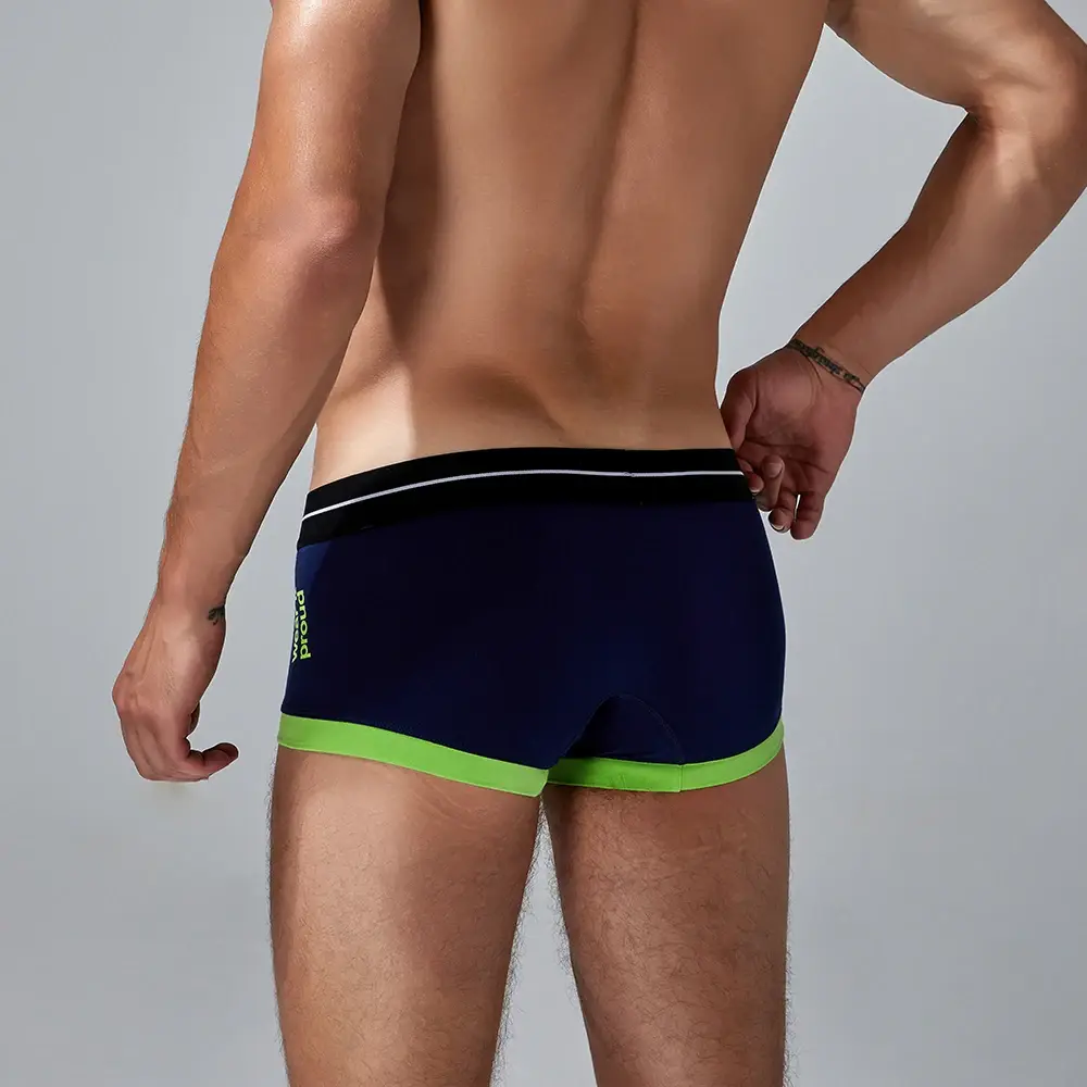 Seobean 4-Pack Men's Cotton Underwear Comfortable Breathable Sweat-Absorbent Flat-Bottom Briefs — image 12