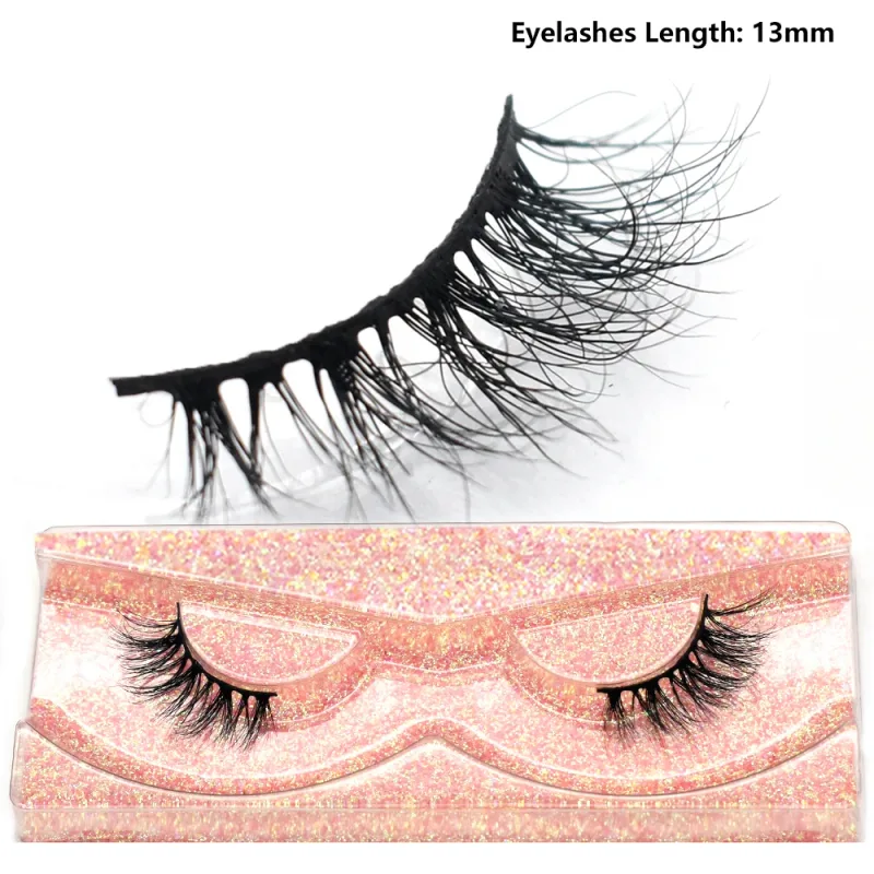 Pestañas de medio ojo, pestañas postizas cortas de visón 3D naturales, tira cruzada fina y esponjosa, pestañas postizas suaves, media extensión de pestañas, maquillaje — image 25