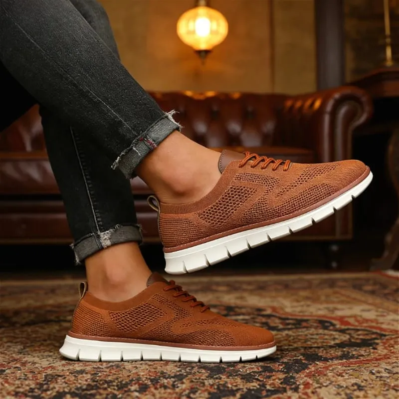 Scarpe da ginnastica causali da uomo all'aperto Leggere e traspiranti Mesh Morbide scarpe da passeggio vendute Comode scarpe alla moda ammortizzanti per uomo — image 7