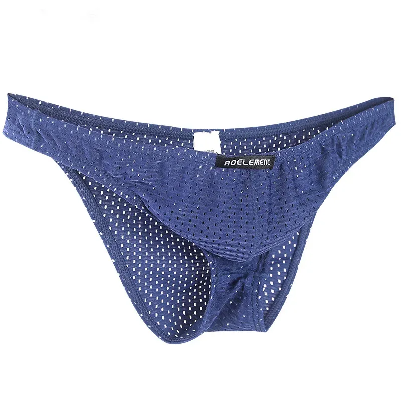 2PCS Slip stretti trasparenti in seta di ghiaccio, slip piccoli da uomo, occhi a rete, pantaloni giovanili traspiranti — image 21