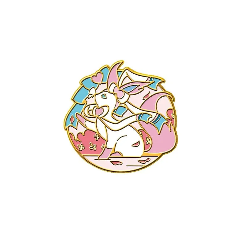 Pokemon Eeveelution Eevee Enamel Pin untuk Lencana Pakaian pada Ransel Lapel Pin Hiasan Hadiah Aksesori Barang Kemas Anime — image 22