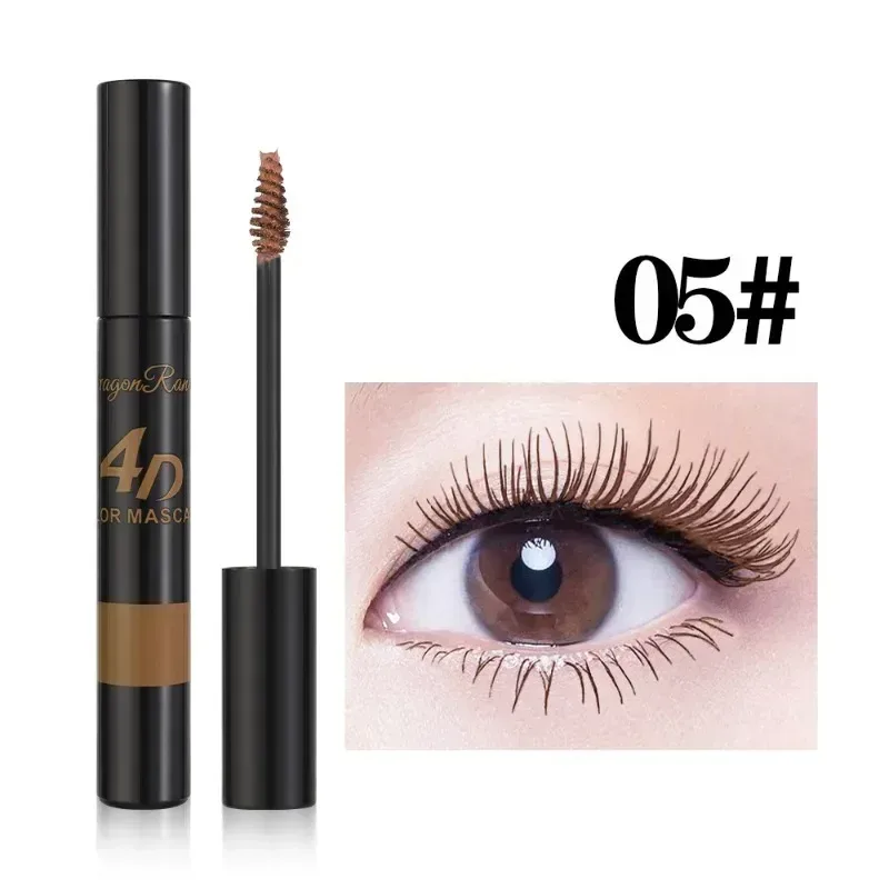 Gekleurde Mascara Make-up 4D Zijdeachtige Natuurlijke Lange Wimpers Mascara Waterproof Langdurige Uitbreiding Dikke Blijvende Curling Mascara — image 12