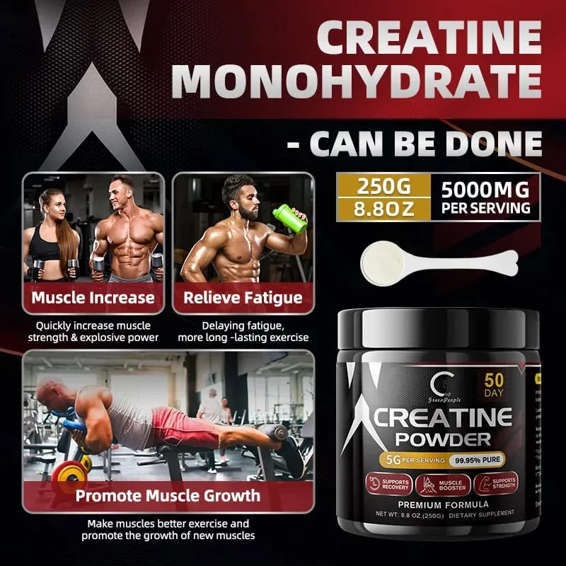 Creatina in polvere pre allenamento per uomini e donne - Supporto alle prestazioni cognitive e all'esercizio fisico - Certificato NSF per lo sport - 150 grammi — image 6