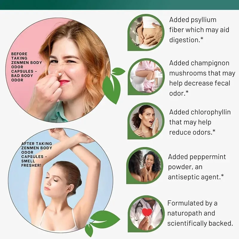 Chlorofylové tobolky Doplňují tělovou deodoraci a podporu vnitřní očisty Trávení Zdraví střev a kůže Podpora energie — image 4