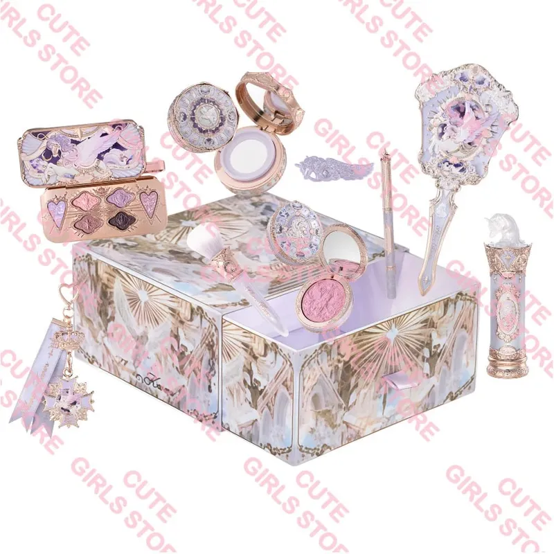 Flower Knows Knight Unicorn Collection Mini All-In Gift Set- with Lipstick Blush Eyeshadow Powder Lip Liner Mirror & Tools — image 14