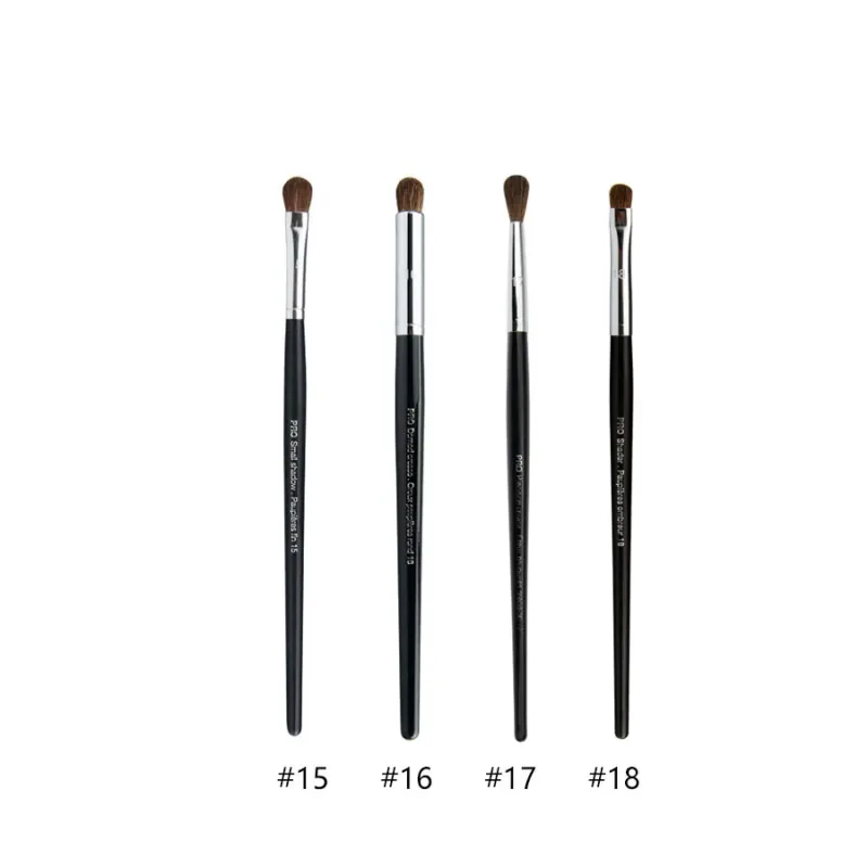 4 stk/sæt Pro Allover øjenskygge makeup børster Læbebryn Precision Concealer Blending Kuppelformet krøllet Smudge Highlight Make Up Brush — image 11