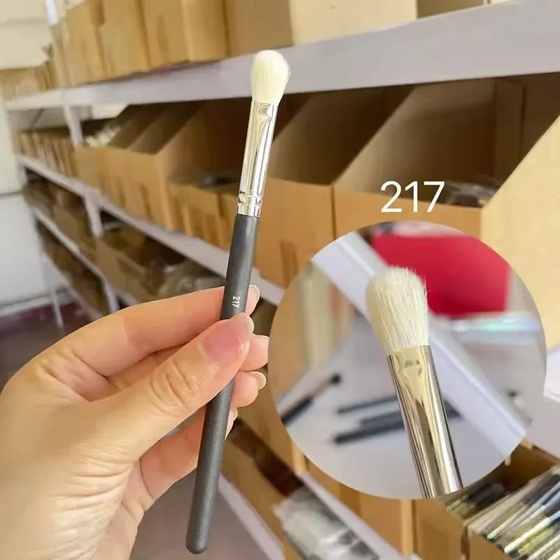 4ks make-up štětec na oční stíny plochý oční stíny stínítko záhyby štětce na oční stíny kozí vlasy tekutý krém na pudrový make-up