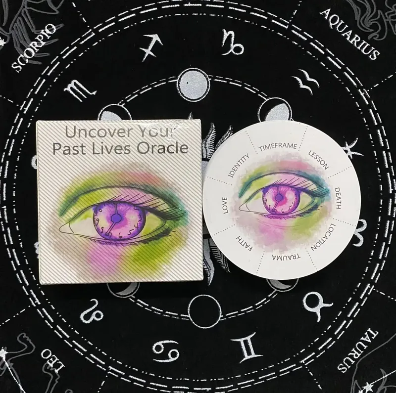 Uncover Your Past Life Oracle Deck Round Shape 87 Cards with PDF Guide Book Divination Oracle Cards Tarot Game — image 5