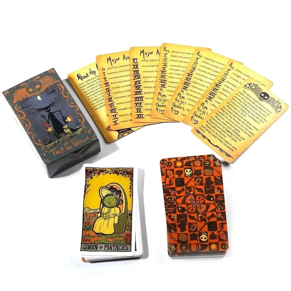 Tarot of the Unknown 78 Tarot Deck Kad Tarot Asal Untuk Pemula Dan E-booklet Alat Ramalan The Rider Tarot Deck — image 4