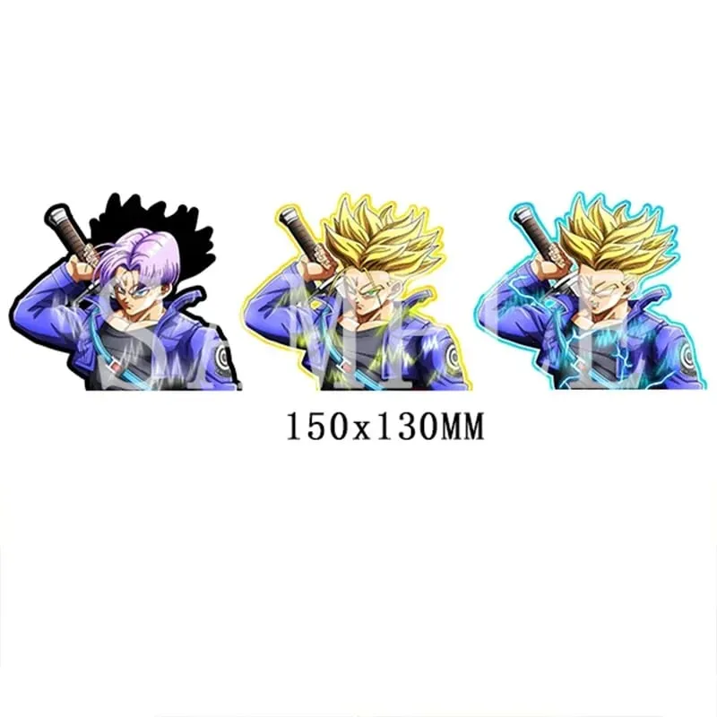 Anime 3D Lenticular Sticker Goku Vegeta Waterproof Decals for Car Refrigerator Skateboard Etc.kid's Gifts