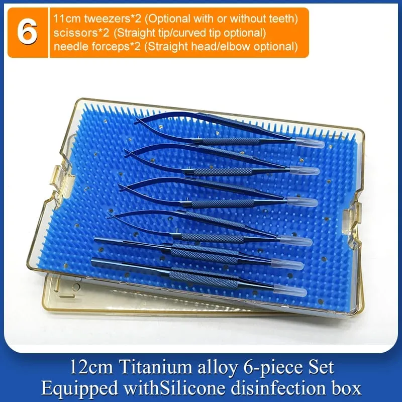 4 Pieces/set Of Ophthalmic Microsurgery Instruments 12/16/18cm Scissors+Needle Holder+tweezers Stainless Steel Surgical Tools — image 15