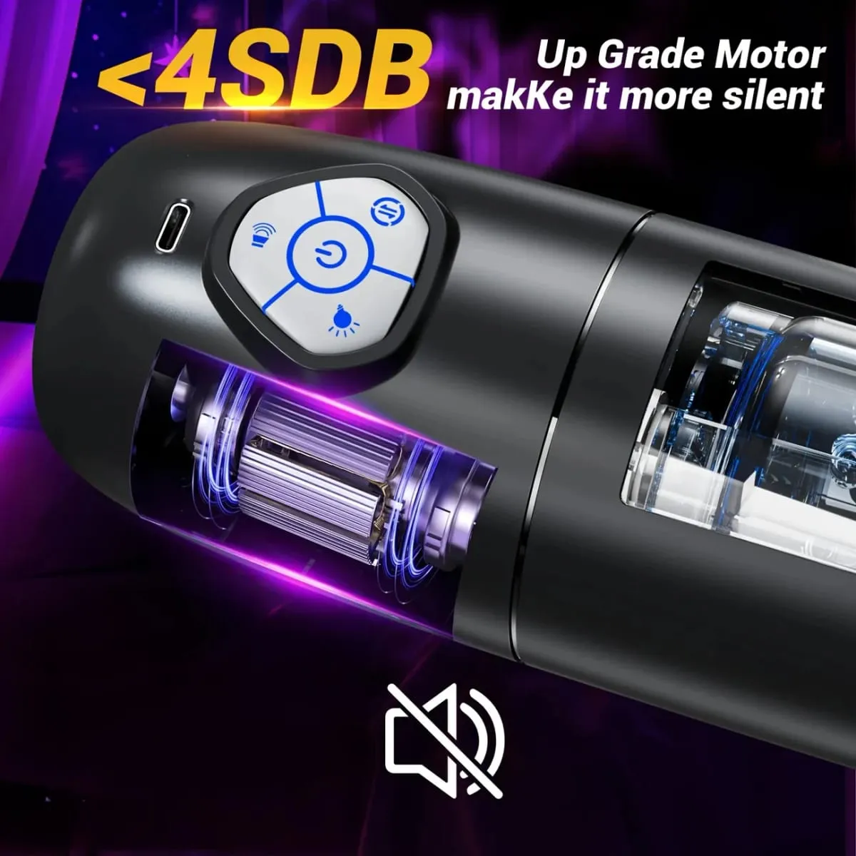 APP อัตโนมัติชาย ROTARY และ Telescopic Masturbation อุปกรณ์ Penile Desensitization DELAY อุปกรณ์การฝึกอบรมของเล่นสำหรับผู้ใหญ่ — image 5