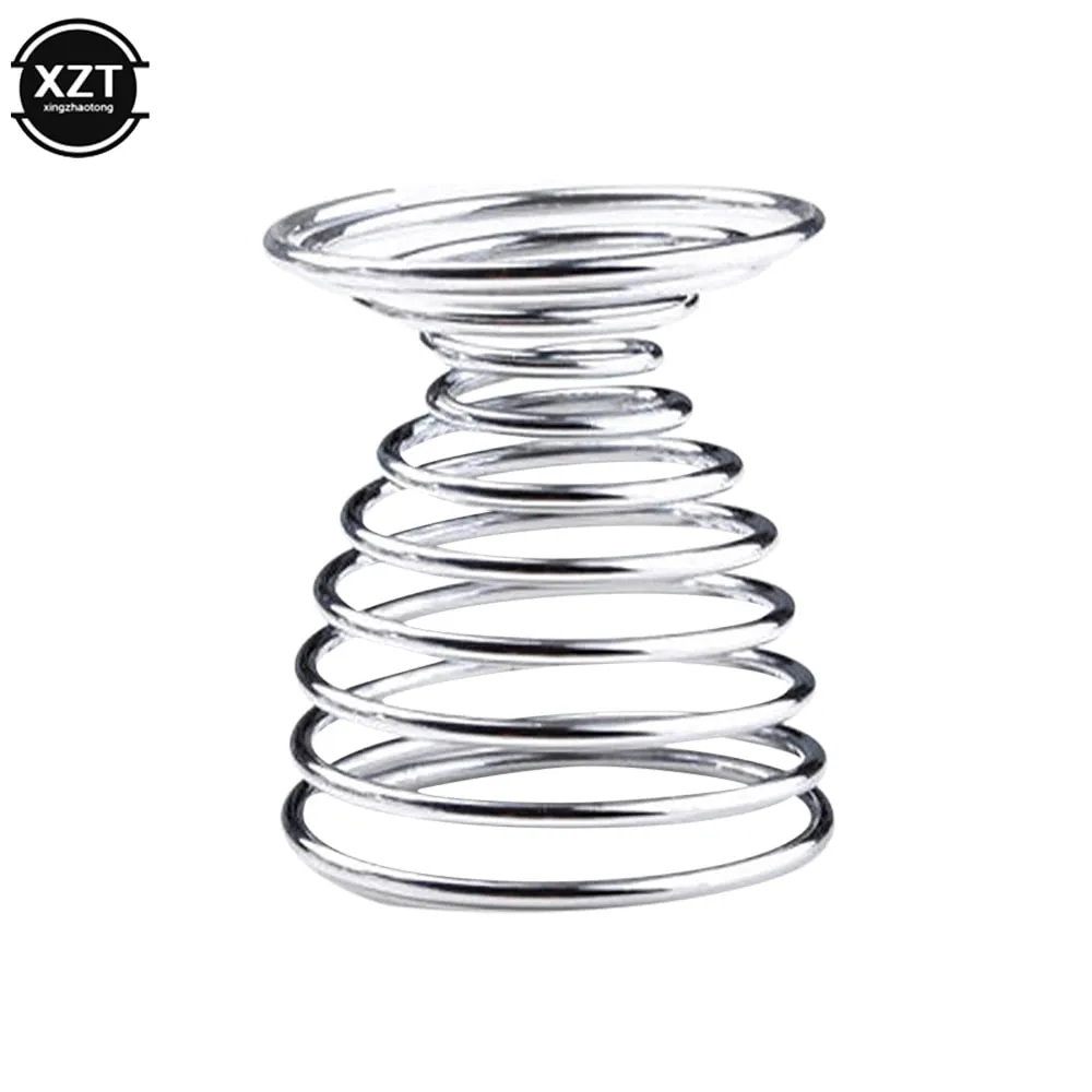 2 szt. Uchwyt na jajka spiralny Stainelss kieliszek do jajek gotowana kuchnia śniadanie gotowany na twardo uchwyt sprężynowy kieliszek do jajek narzędzie kuchenne gadżet kuchenny