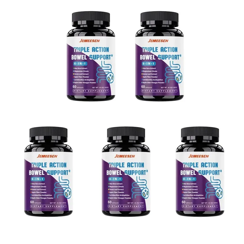 Gli integratori intestinali con polvere di buccia di psilio, aceto di sidro di mele, promuovono la salute intestinale, il metabolismo e la salute dell'apparato digerente. — image 10