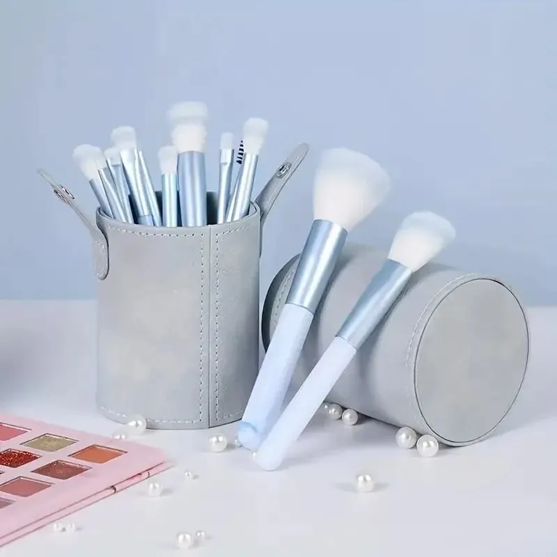 12PCS Set Berus Mekap Bedak Penyapu Bedak Penyapu Bedak Mata Pembayang Mata Kabuki Blending Kosmetik Alat Solek Wanita Gebu Lembut — image 1