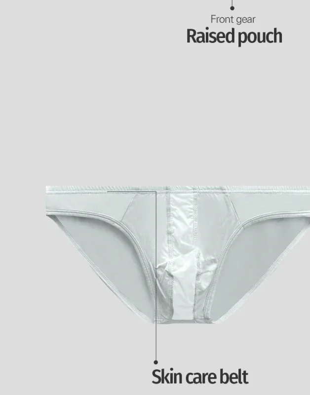 1 peça cueca masculina de cintura baixa sólida cinza biquíni elástico borda simples tecido elástico macio bolsa de contorno 3d cuecas masculinas — image 13