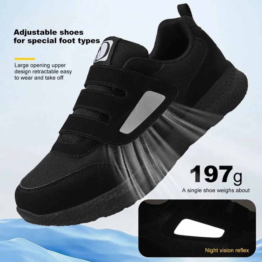 Scarpe per diabetici di design Scarpe da passeggio larghe con chiusura regolabile Slip-on Ortopediche Scarpe per anziani Scarpe da ginnastica per uomo Donna — image 5