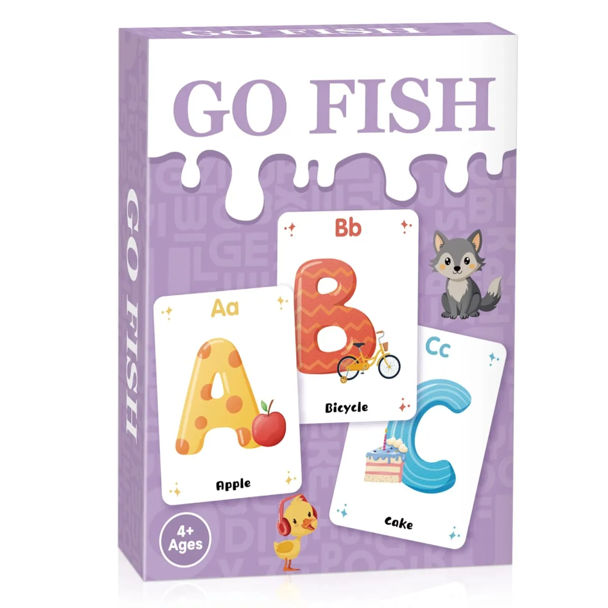 [Permainan Kad Go Fish] Kanak-kanak 4-8 ​​Permainan Kad Abjad Pendidikan untuk Hadiah Hari Lahir Permainan Keluarga Prasekolah Malam