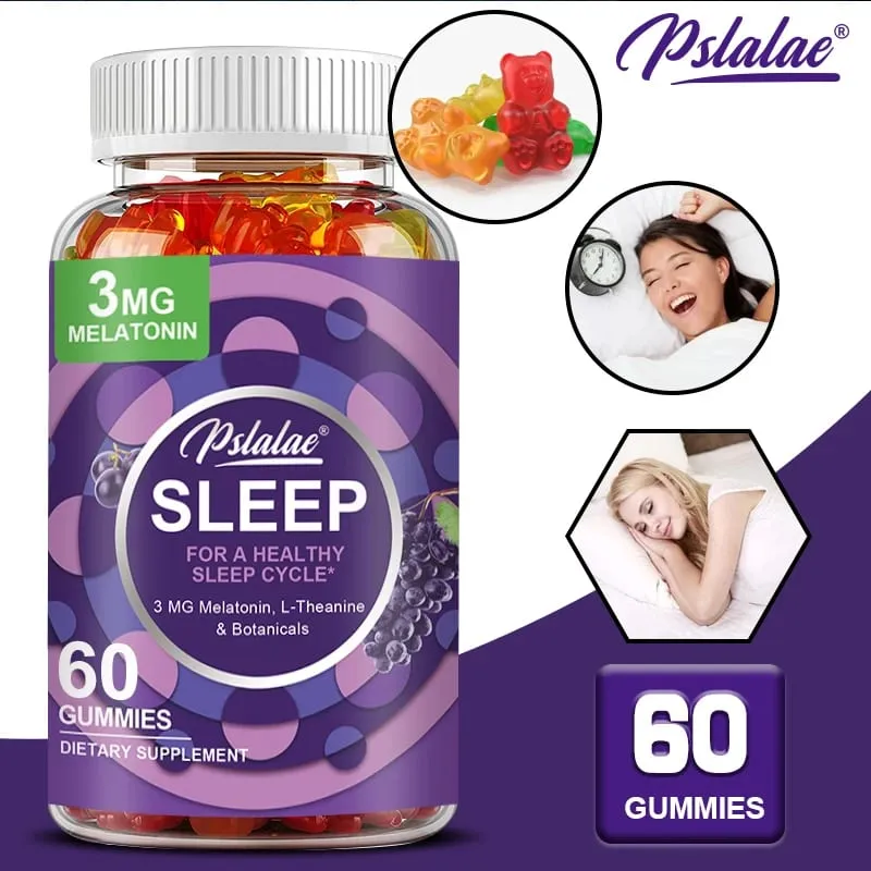 Sleep Gummies - พร้อมเมลาโทนิน L-Theanine - ช่วยการนอนหลับบรรเทาความเครียดส่งเสริมการนอนหลับอย่างรวดเร็วและเพิ่มคุณภาพการนอนหลับ — image 1