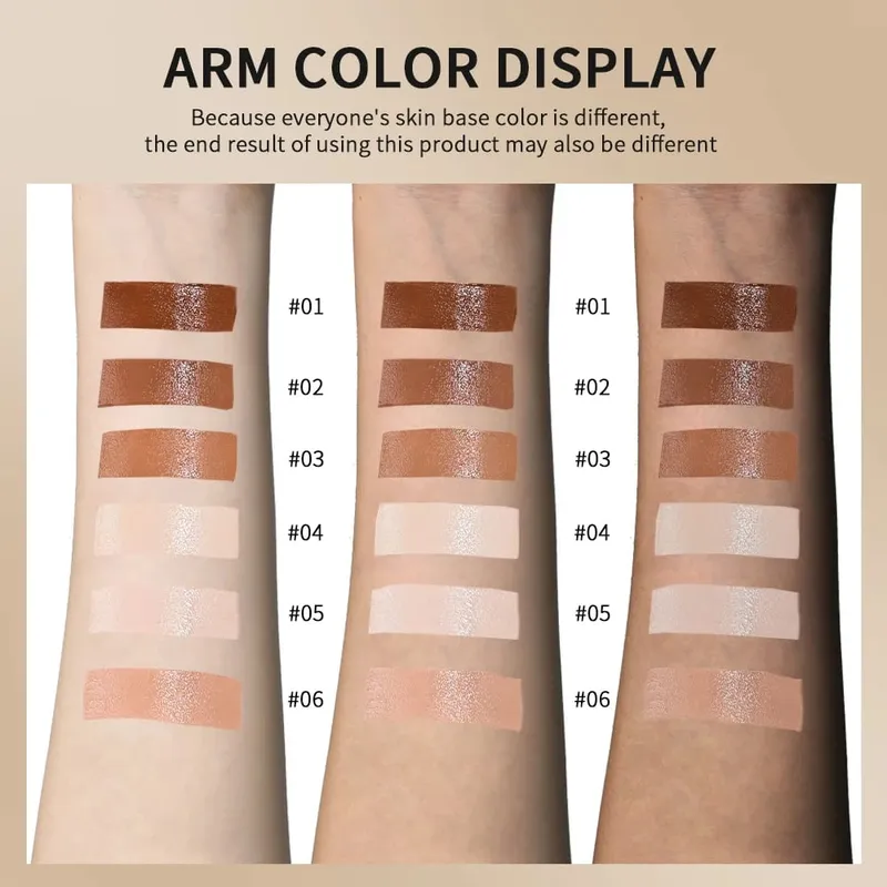2pcs Foundation Tint Stick & Setting Powder Kit Kosmetik Liputan Kulit Sekata Kawalan Minyak Tahan Lama Kit Makeup Matte
