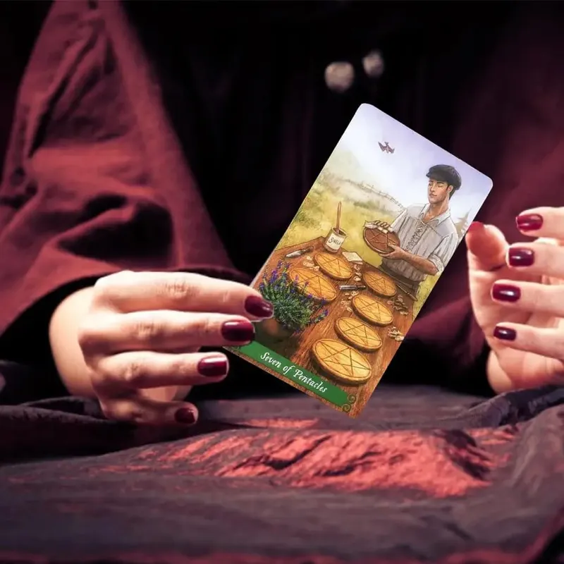 Mới Bộ Bài Tarot Oracle Thẻ Bí Ẩn Bói Toán Phù Thủy Xanh Thẻ Bài Tarot Cho Nữ Cô Gái Thẻ Trò Chơi Board Game — image 6