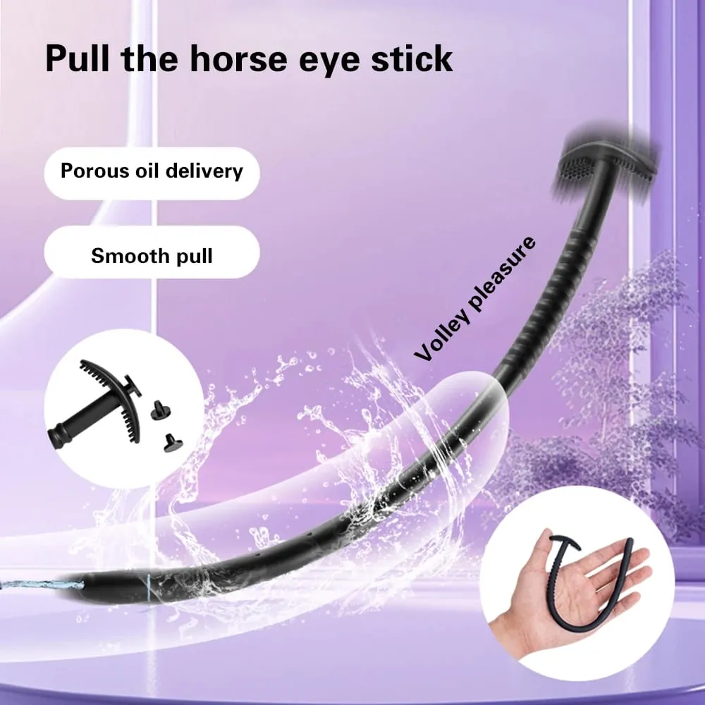 Silicone Horse Eye Stick Urethral Catheter Dilator Penis Massage Stimulation Adult Toy Sounding Plug Insert Sex Toys for Men Gay — image 6