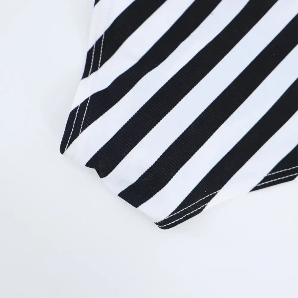 Comfortable Men Lingerie Briefs Bikini Black White Striped Underwear Sports Casual Man Tanga Panties Jockstrap Pouch — image 5