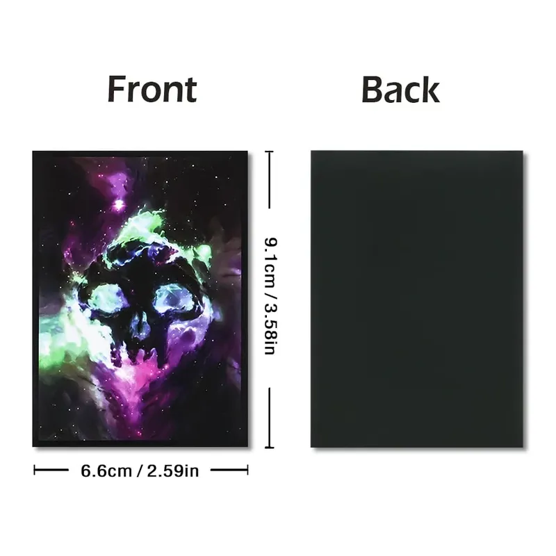 60PCS 66*91mm Art Card Sleeves Protezione per carte collezionabili compatibile con MGT/PTCG Protezione per carte con caricamento dall'alto Miglior regalo — image 3