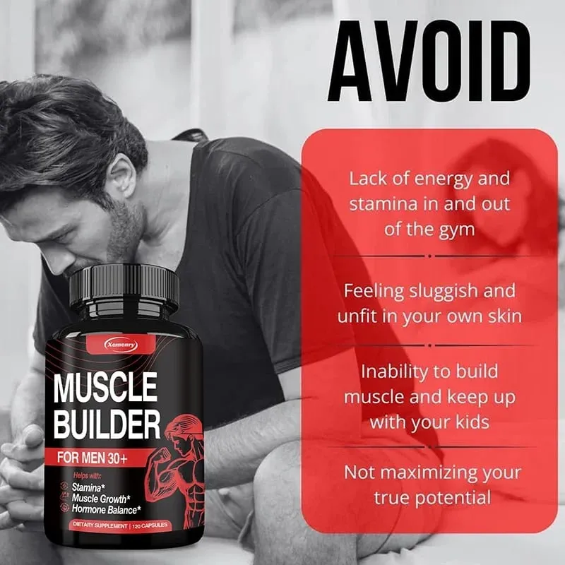 Muscle Builder for Men 30+ - Boosts Muscle Strength and Endurance Supports Hormone Balance — image 6
