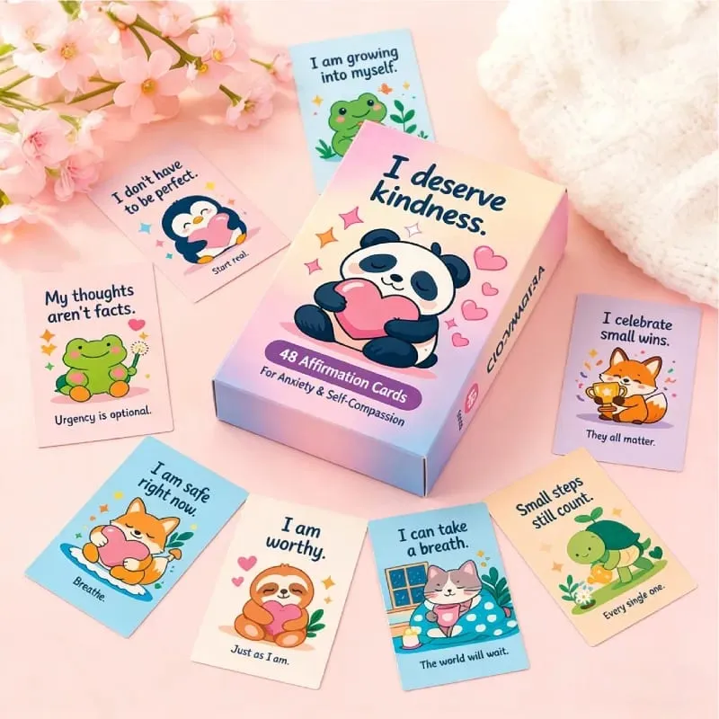 SEL Affirmationskarte Affirmators Englische inspirierende emotionale Achtsamkeits-Ermutigungskarte für Kinder — image 5