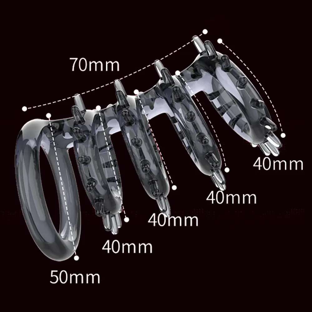Penis Enlargement Silicone Condoms Reusable Penis Sleeve Extender Dildo Enhancer Anal Sex Toys For Men No Vibrator For Women 18+ — image 6