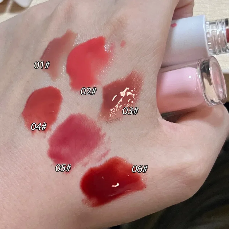 Gelatina Lip Gloss Specchio a lunga durata Acqua Smalto per labbra Rossetto colorato idratante Cristallo lucido Tinta per labbra Labbra coreane Cura Trucco — image 6