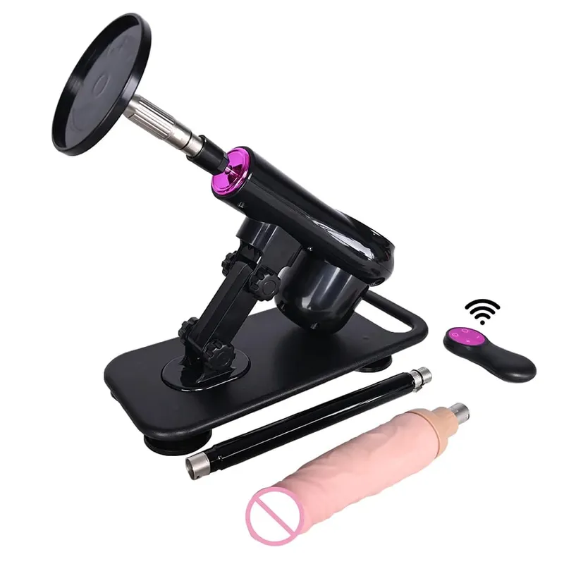 vibratore telescopico automatico della macchina dell'amore che spinge la macchina del sesso con diversi giocattoli allegati al dildo Giocattoli del sesso — image 9