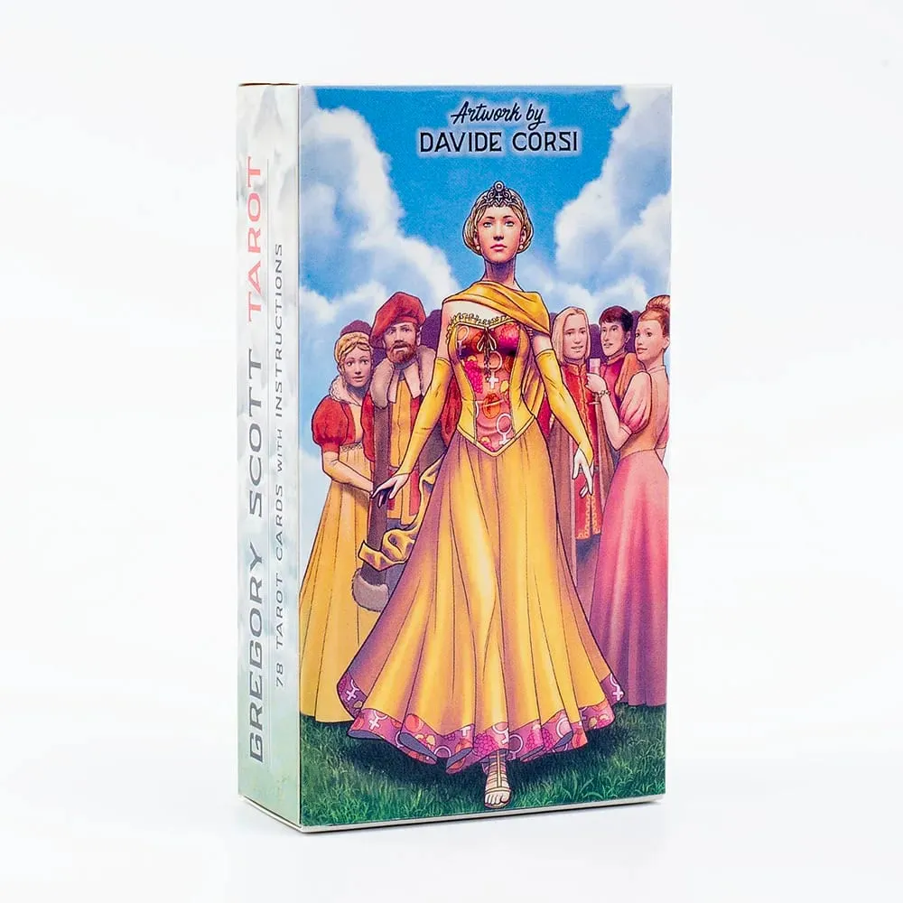 Gregory Scott Tarot 78-Card Deck Tabletop Cards Of Group Games For Parties Precognition & Divinatio Oracle Set 11.1*6.1cm