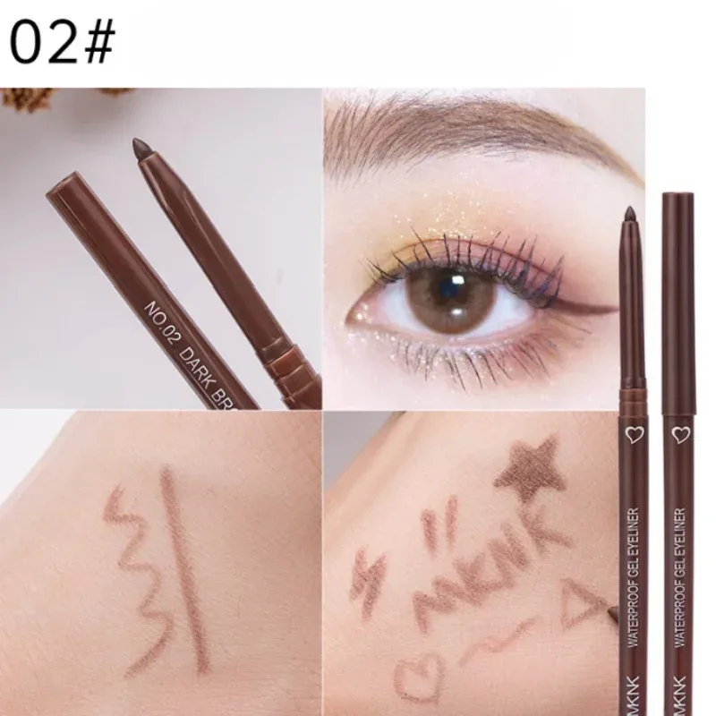 ดินสออายไลเนอร์สีน้ำตาลกันน้ำติดทนนานสีน้ำเงินสีดำสีน้ำตาลปากกาอายไลเนอร์สวมใส่ง่าย