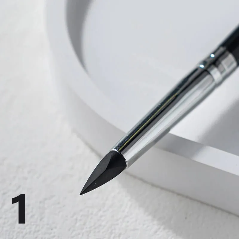 【Kuas Eyeliner Silikon Hitam Kuas Lipstik Alis Serbaguna Mudah Digunakan Pena Lukis Kuku Rias Pembentuk Mata】 — image 10