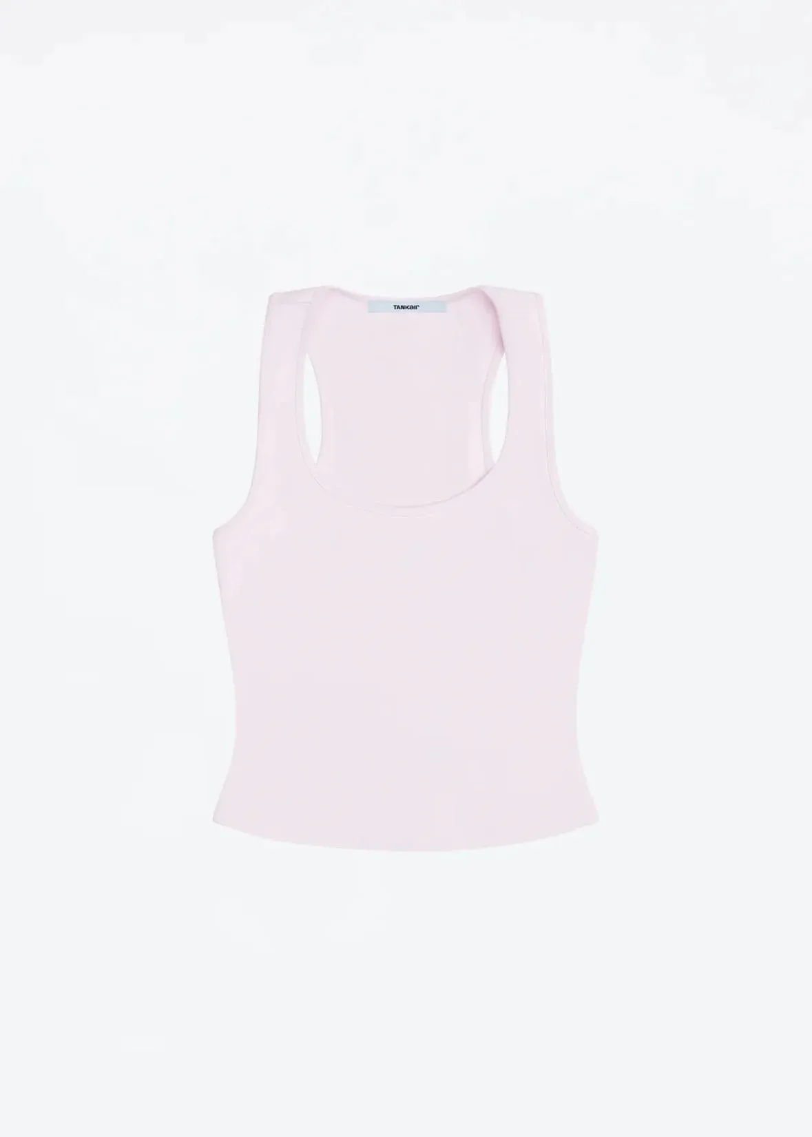 Débardeur classique en forme de X, dos nu, bleu bébé et gris brumeux, multicolore, confortable, taille élastique, ajustement serré, haut dos nu — image 11