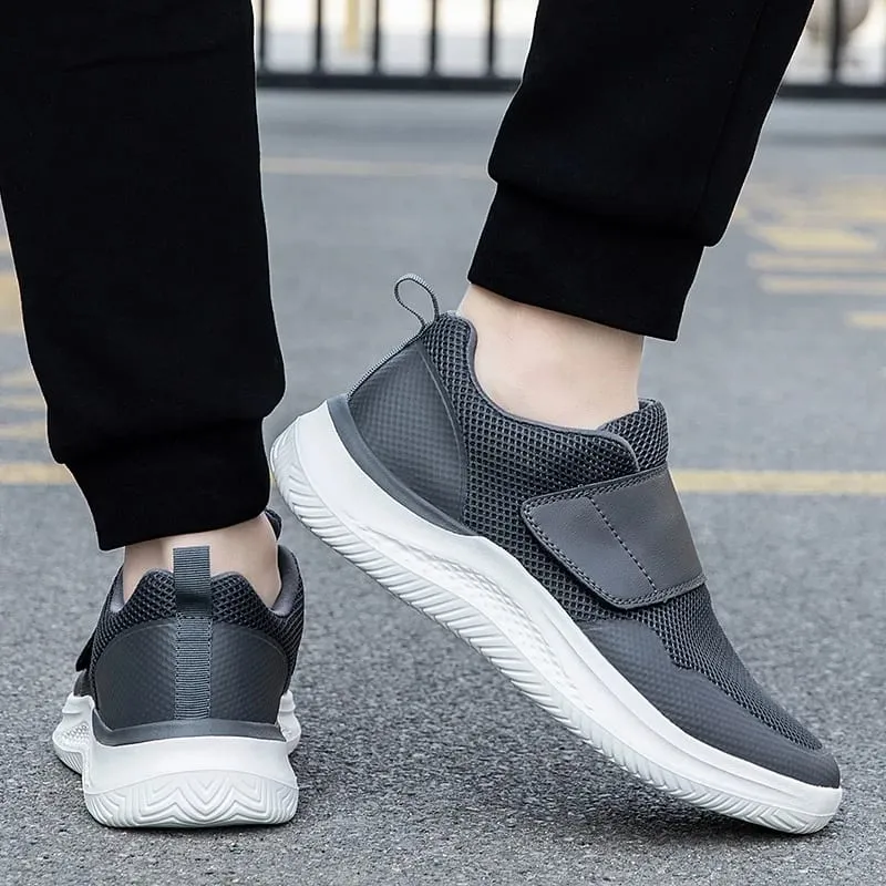 Uomini Ortopedia Piedi Larghi Gonfi Walking Scarpe Casual Eversione del Pollice Regolazione Morbida E Confortevole Scarpe da Uomo Diabetici di Grandi Dimensioni — image 7