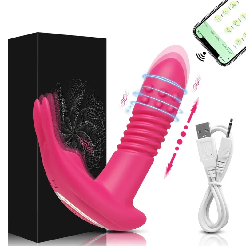 Kadınlar için APP Sokma Vibratör Dönen Teleskopik Yapay Penis Bluetooth G Noktası Klitoris Stimülatörü Seks Oyuncak Kadın Mastürbasyon — image 9