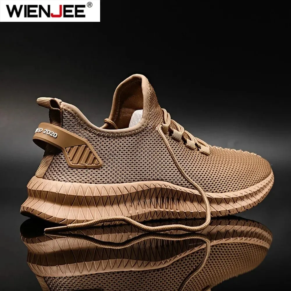Rutschfeste Freizeit-Sneaker für Herren, atmungsaktiv, für Outdoor-Jogging, Training, Wandern, Sport, Laufen, Outdoor, Webmuster, Schnürschuhe — image 2