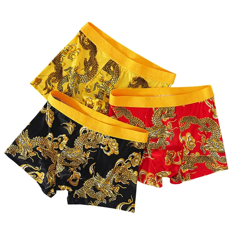 4 stks/set Mannen Ondergoed 3D Patroon Sexy Onderbroek U-vormige Bolle Pouch Mode Jongens Slipje Nieuwe Stijl Boxershorts mannen — image 9