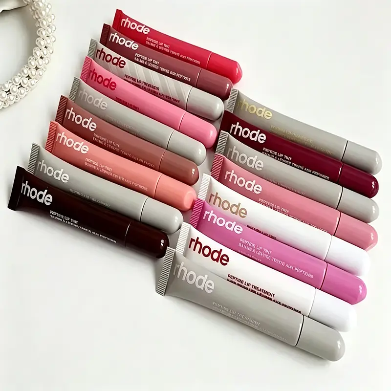 Rhodeskin Lip Gloss Lip Balm Smoothing Lipstick Lines Lasting Nourishing Women Care Makeup Moisturizer Blush Girl Lipstick Gift — image 2