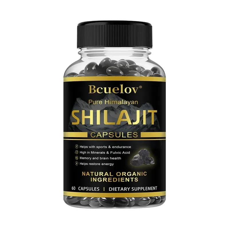 Shilajit Original Shilajits Capsule Suplemen Mineral Kemurnian Tinggi dengan 85+Trace Mineral Meningkatkan Energi & Menahan Stres — image 9