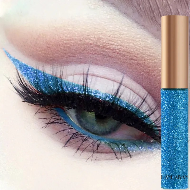 Glitzernder flüssiger Eyeliner-Stift, glitzerndes, hochglänzendes Pigment, Bühnendiamant-Lidschatten, langanhaltendes, wasserfestes Augen-Make-up — image 10