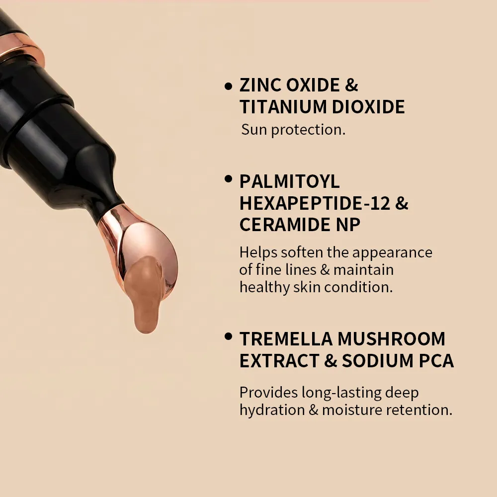 สี Correcting Eye คอนซีลเลอร์ SPF 41 Peptide Ceramide Anti-Aging Dark Circle Brightening ปั๊ม Cooling หัวนวด — image 5